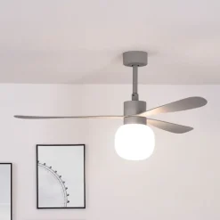 Takvifte Amelia Ball LED-lampe grå