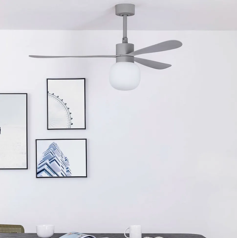 Takvifte Amelia Ball LED-lampe grå