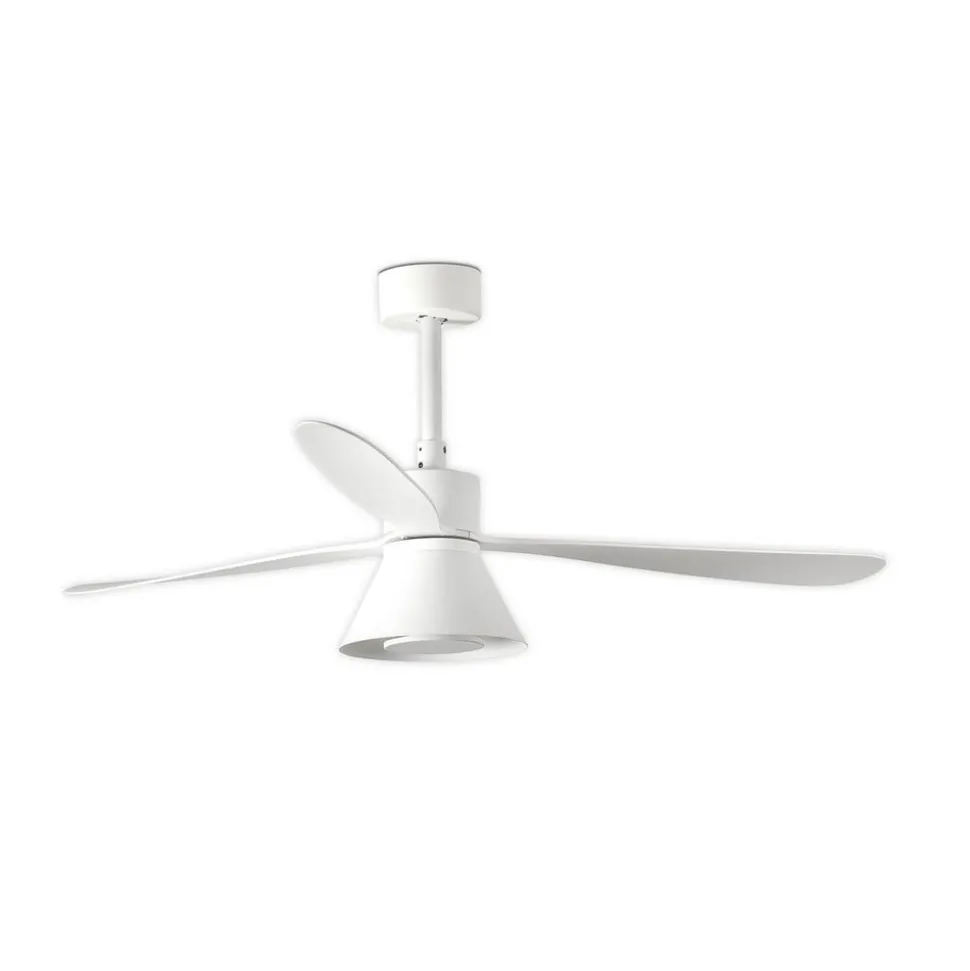 Takvifte Amelia Cone med LED-lampe, hvit