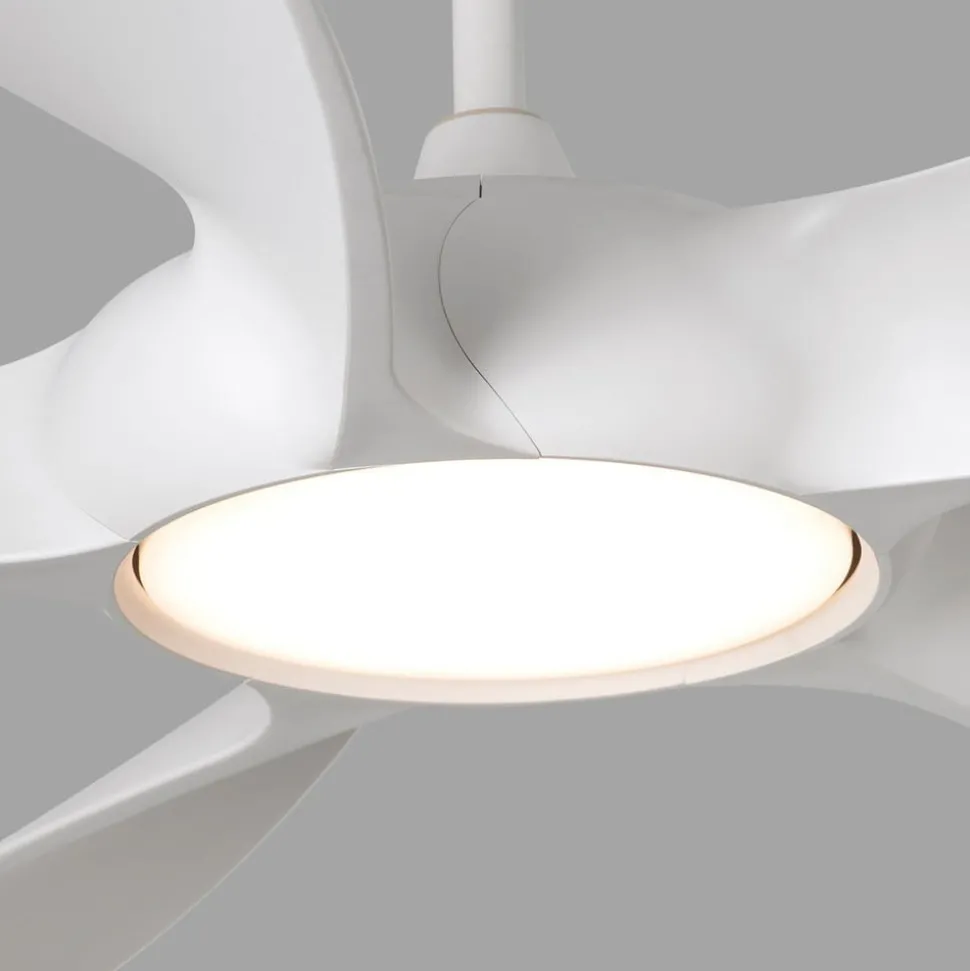 Takvifte Cocos L med LED-lampe, DC, hvit