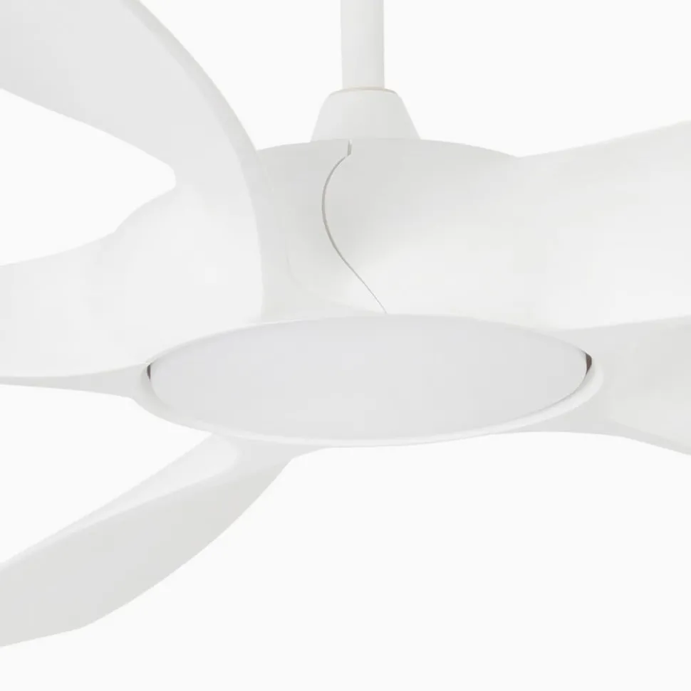 Takvifte Cocos L med LED-lampe, DC, hvit