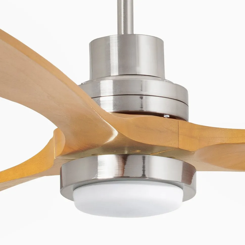 Takvifte Lantau L LED nikkel/lys furu