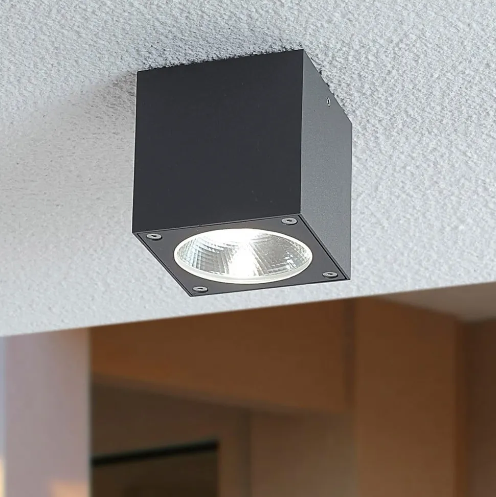 Terningformet LED-taklampe Cordy til utebruk