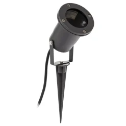 Tessa utendørs spot med jordspyd, grå