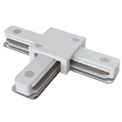 T-forbinderskinne, 1-fase skinne, hvit