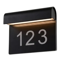 Thesi LED husnummerlampe, svart