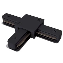 T-koblingsskinne, 1-fase skinne, svart