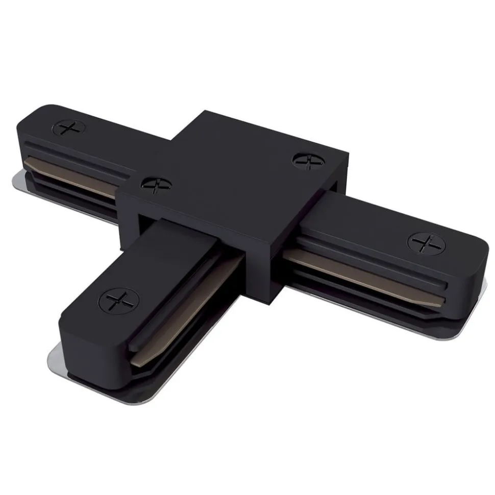 T-koblingsskinne, 1-fase skinne, svart