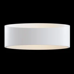 Trame LED-vegglampe, oval form i hvit