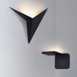 Trame LED-vegglampe svart