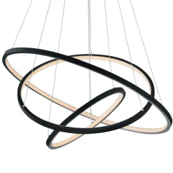 Trio WiZ Aaron smart LED-hengelampe, antrasitt