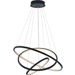 Trio WiZ Aaron smart LED-hengelampe, antrasitt