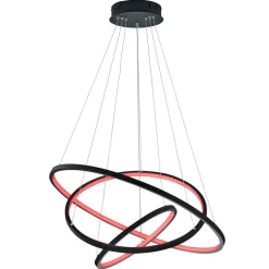 Trio WiZ Aaron smart LED-hengelampe, antrasitt