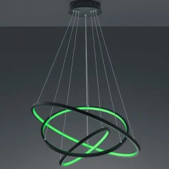 Trio WiZ Aaron smart LED-hengelampe, antrasitt