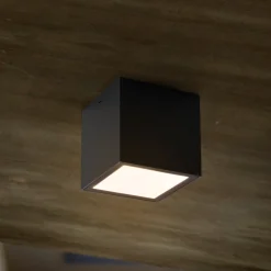 Utendørs LED-taklampe Gemini XS, 4 000 K antrasitt