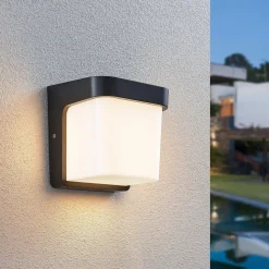 Utendørs LED-vegglampe Adenike uten sensor