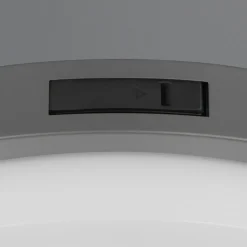 Utendørs LED-vegglampe Bermejo, rund, sensor, CCT, antrasitt