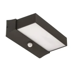 Utendørs LED-vegglampe Cuando med bevegelsessensor