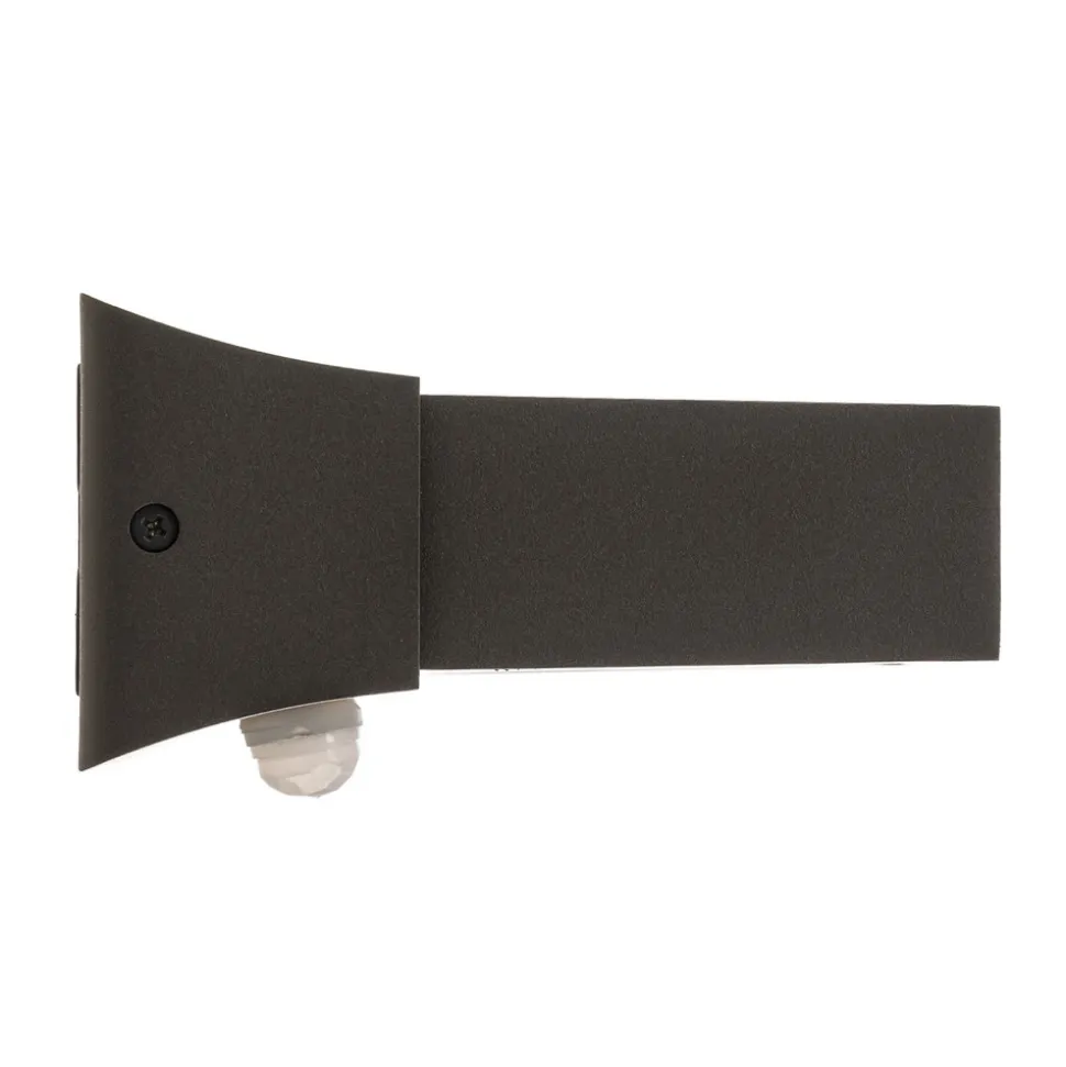 Utendørs LED-vegglampe Cuando med bevegelsessensor