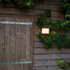 Utendørs LED-vegglampe Doblo terning 15 cm 3 000 K