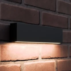 Utendørs LED-vegglampe Elvira, antrasitt, metall, varmhvit, IP65