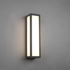 Utendørs LED-vegglampe Fuerte, antrasitt, aluminium, IP54