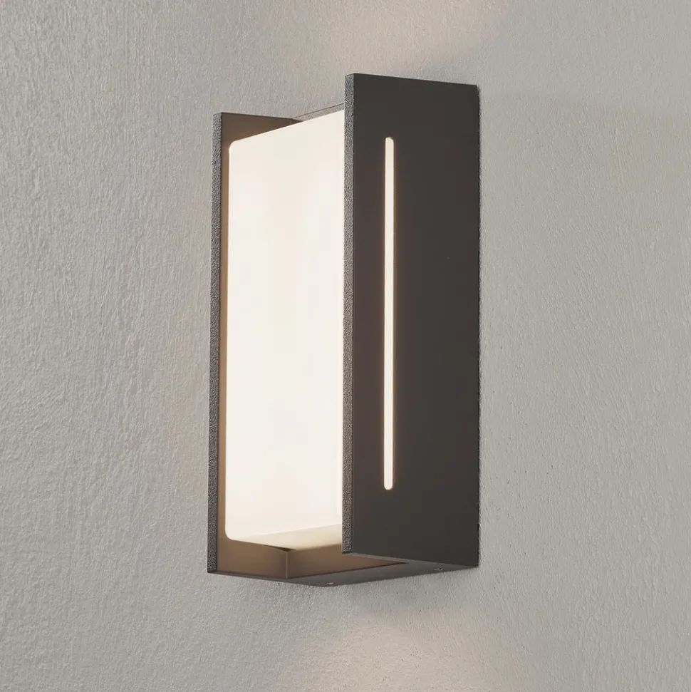 Utendørs LED-vegglampe Indus, antrasitt