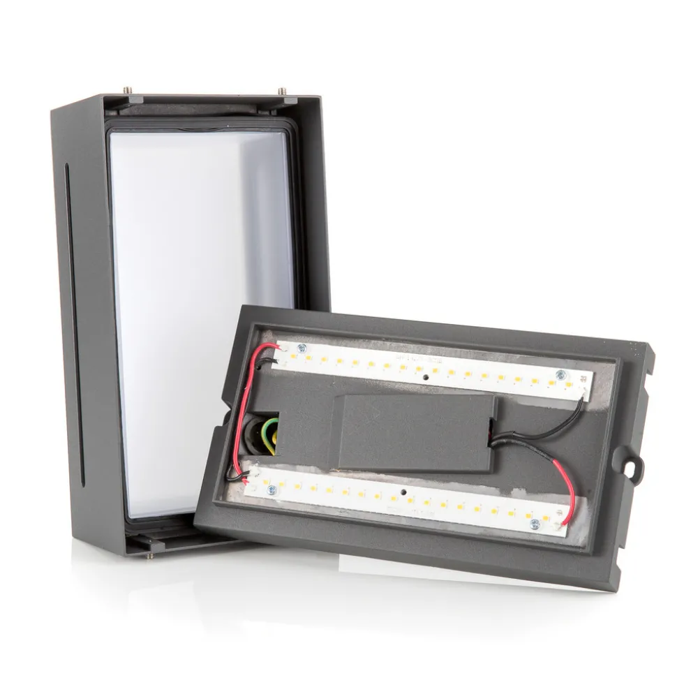 Utendørs LED-vegglampe Indus, antrasitt