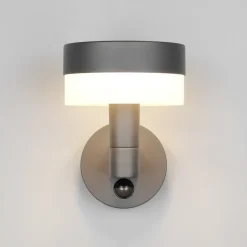 Utendørs LED-vegglampe Mackenzie Sensor antrasitt, støpt aluminium