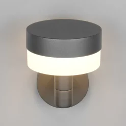 Utendørs LED-vegglampe Mackenzie Sensor antrasitt, støpt aluminium