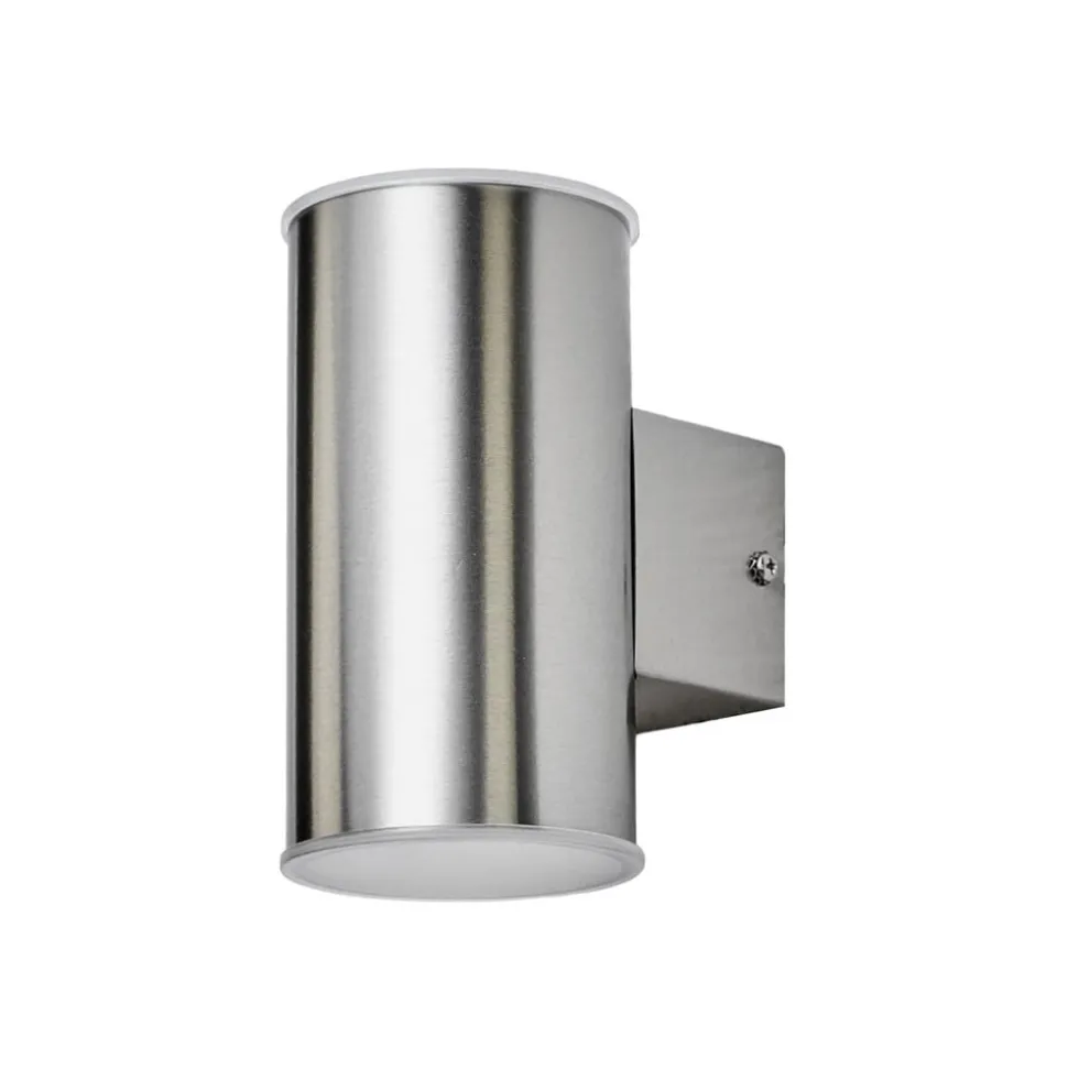 Utendørs LED-vegglampe Morena, stål, 2 lyskilder