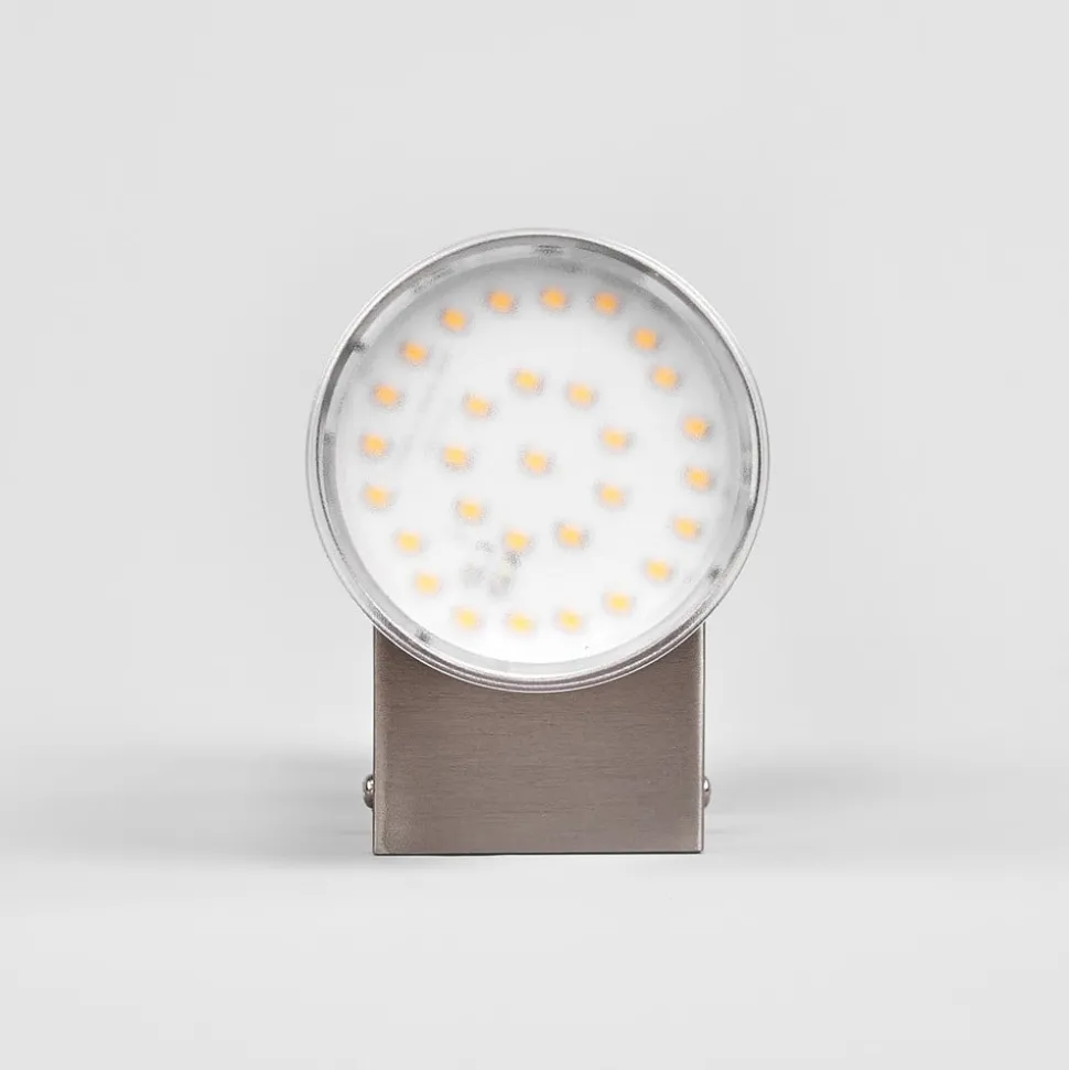Utendørs LED-vegglampe Morena, stål, 2 lyskilder