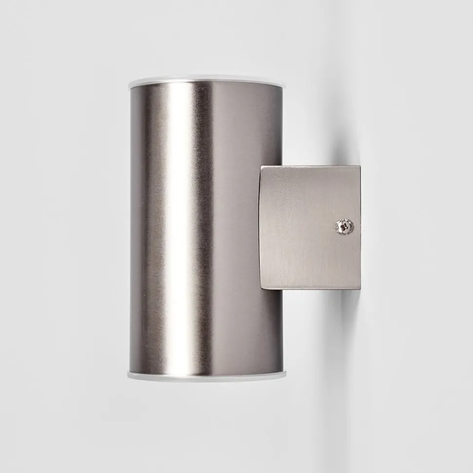 Utendørs LED-vegglampe Morena, stål, 2 lyskilder