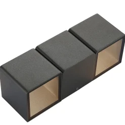 Utendørs LED-vegglampe Niklas, kantet