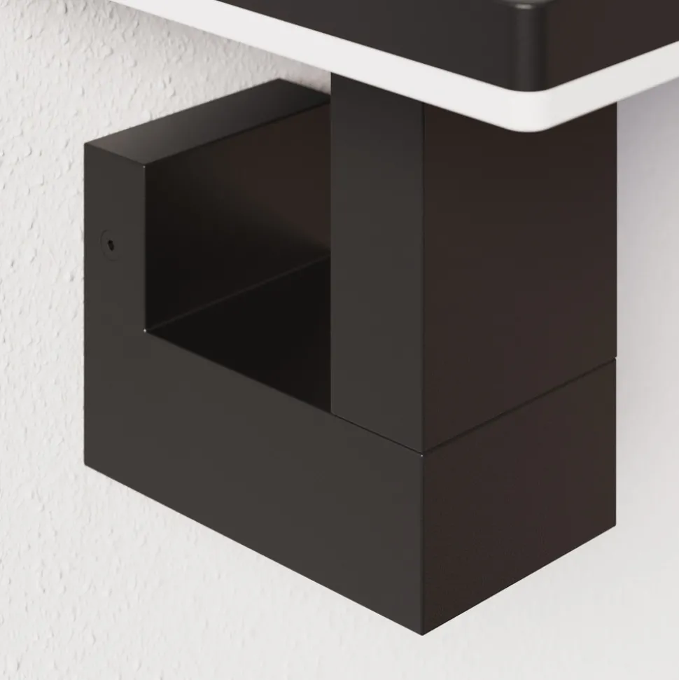 Utendørs LED-vegglampe Olesia, firkantet