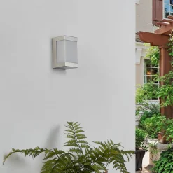 Utendørs LED-vegglampe Severina, stål