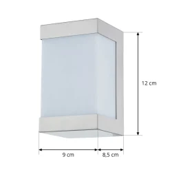 Utendørs LED-vegglampe Severina, stål