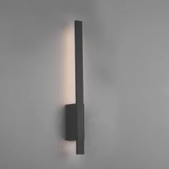 Utendørs LED-vegglampe Tawa av aluminium antrasitt