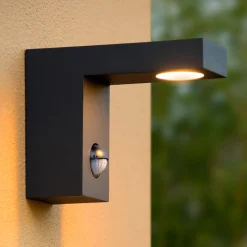 Utendørs LED-vegglampe Texas med bevegelsessensor