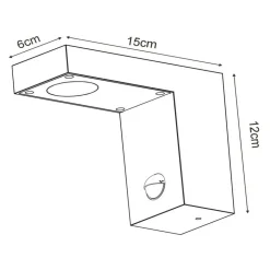 Utendørs LED-vegglampe Texas med bevegelsessensor