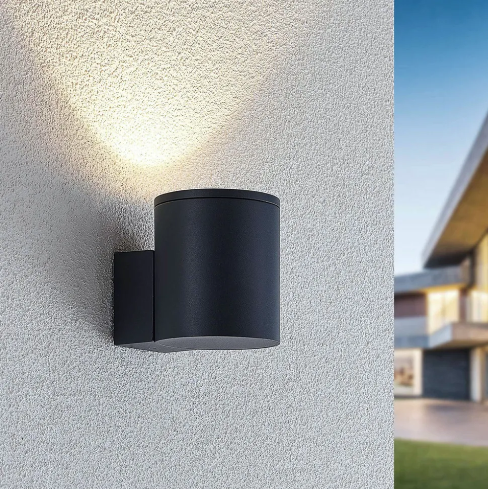 Utendørs LED-vegglampe Visavia, 1 lyskilde