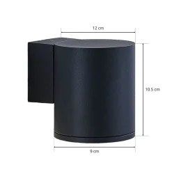 Utendørs LED-vegglampe Visavia, 1 lyskilde