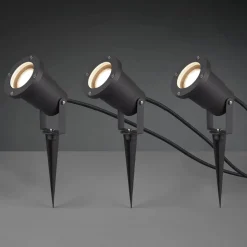 Utendørs spotlight Ubangi med jordspyd i et sett med 3 stk