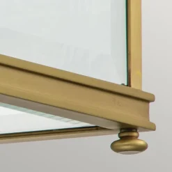 Utendørs taklampe Holborn, børstet messing