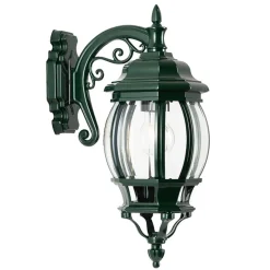 Utendørs vegglampe Andrew lanterne hengende, grønn