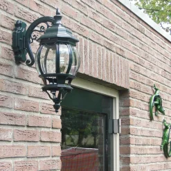 Utendørs vegglampe Andrew lanterne hengende, grønn