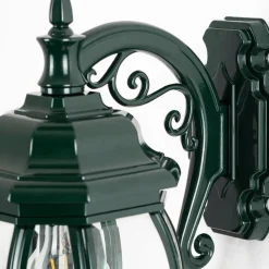 Utendørs vegglampe Andrew lanterne hengende, grønn