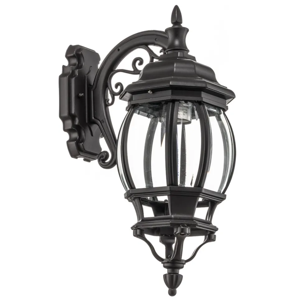 Utendørs vegglampe Andrew lanterne hengende, svart