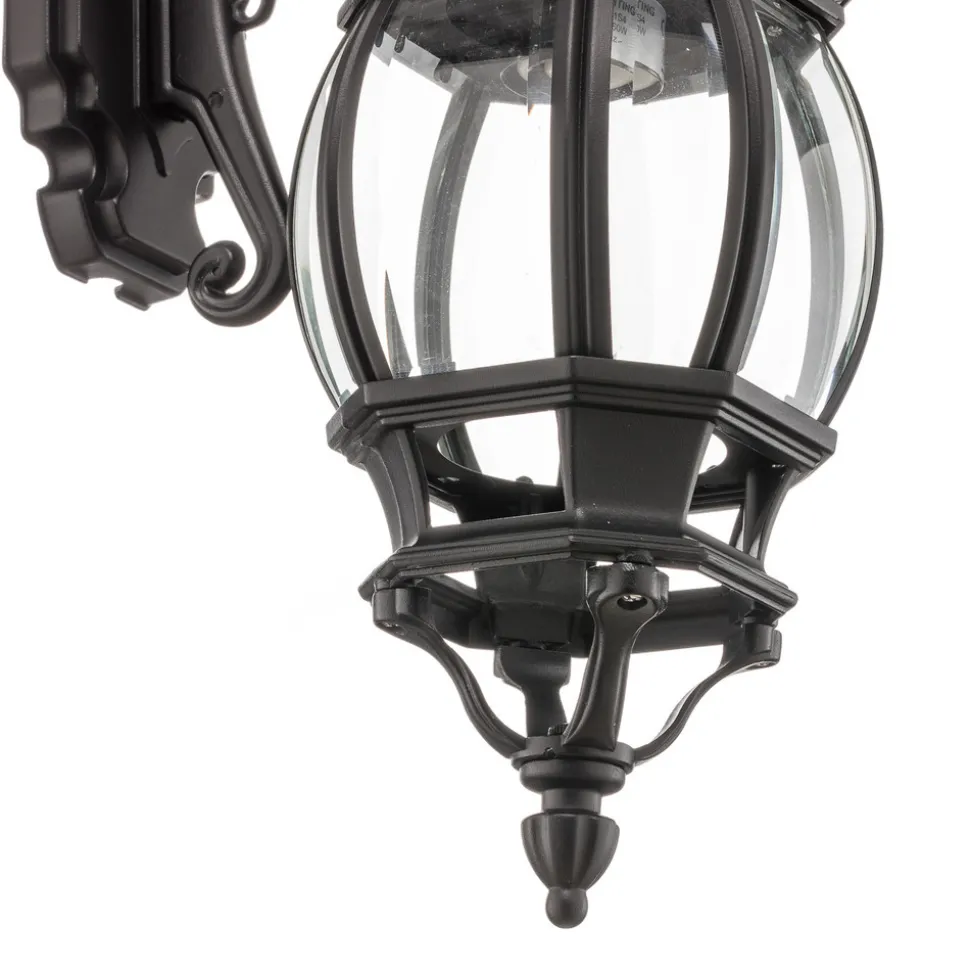 Utendørs vegglampe Andrew lanterne hengende, svart