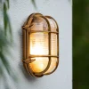 Utendørs vegglampe Dudley, messing